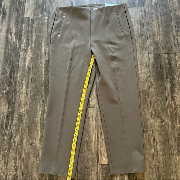 NWT Chico’s So Slimming 360 Juliet Ponte Trim Detail Slim Ankle Pants Khaki 14 - Picture 15 of 15